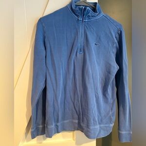 Vineyard vines, quarter zip blue youth boys extra large